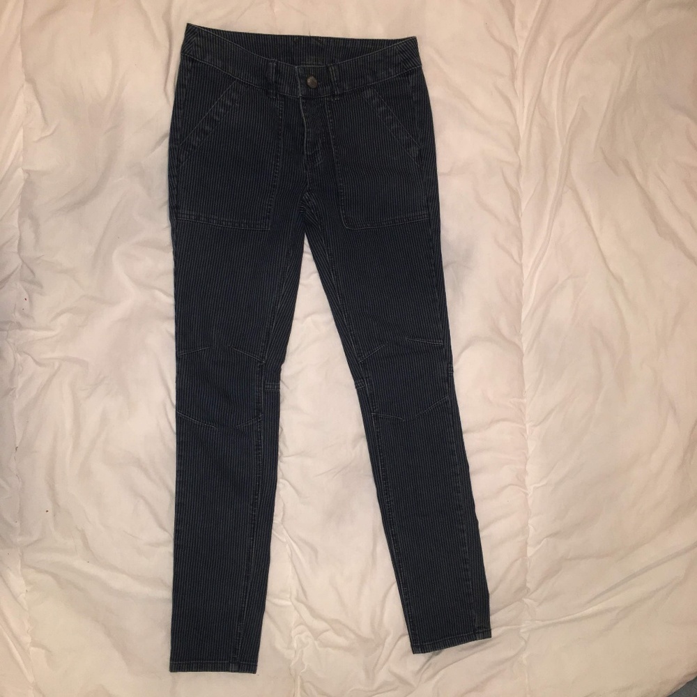 Free People Striped Jeans